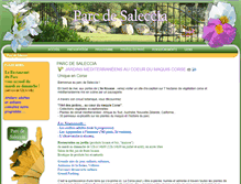 Tablet Screenshot of parc-saleccia.fr